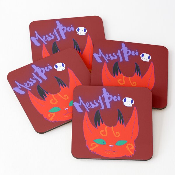 Item preview, Creepy Skull Goth Cat - Animal Designs designed and sold by GreenleafForest.