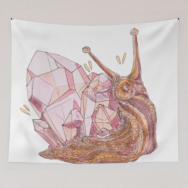 Item preview, Rose quartz snail designed and sold by Pegabear.