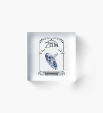 Zelda legend - Ocarina doodle Acrylic Block