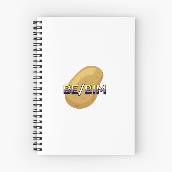 Item preview, Potato pronouns be/bim- nonbinary flag designed and sold by CottonCandyCole.