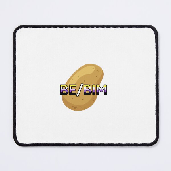 Item preview, Potato pronouns be/bim- nonbinary flag designed and sold by CottonCandyCole.