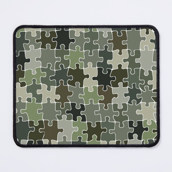 Item preview, Beautiful Green jigsaw pattern design white  designed and sold by TipTopTapo.