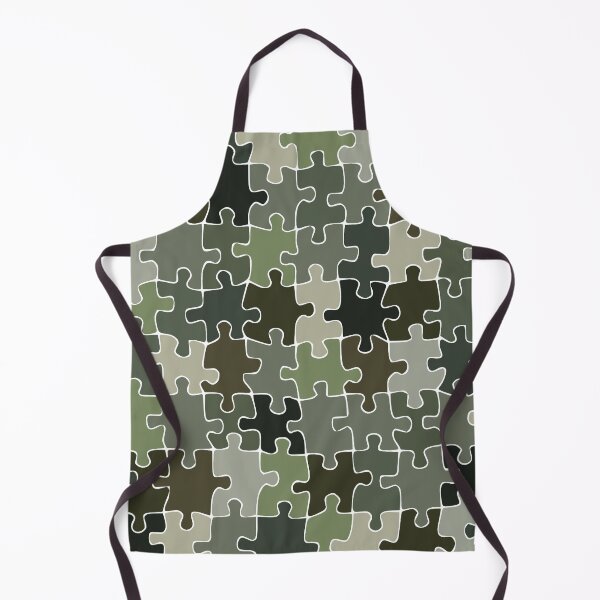 Item preview, Beautiful Green jigsaw pattern design white designed and sold by TipTopTapo.