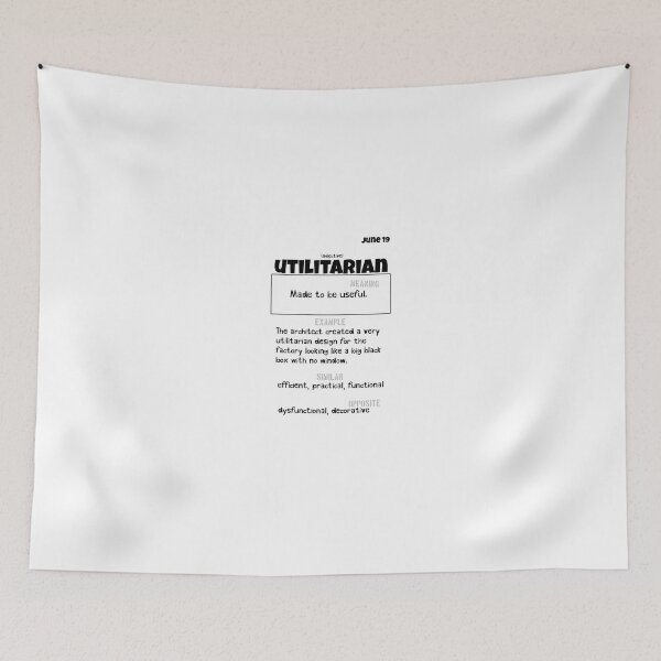 Item preview, June 19 Utilitarian designed and sold by Square Root of Squid.