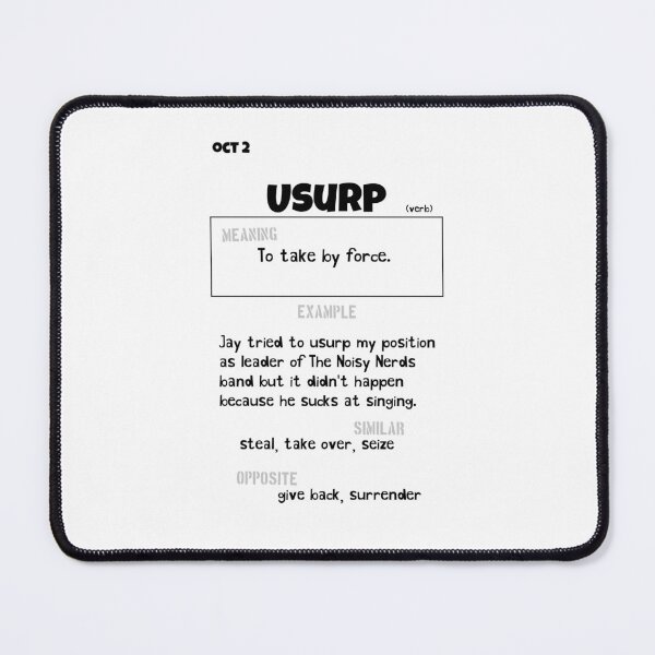 Item preview, October 2 Usurp designed and sold by Square Root of Squid.
