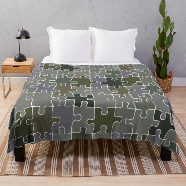 Item preview, Beautiful Green jigsaw pattern design  designed and sold by TipTopTapo.