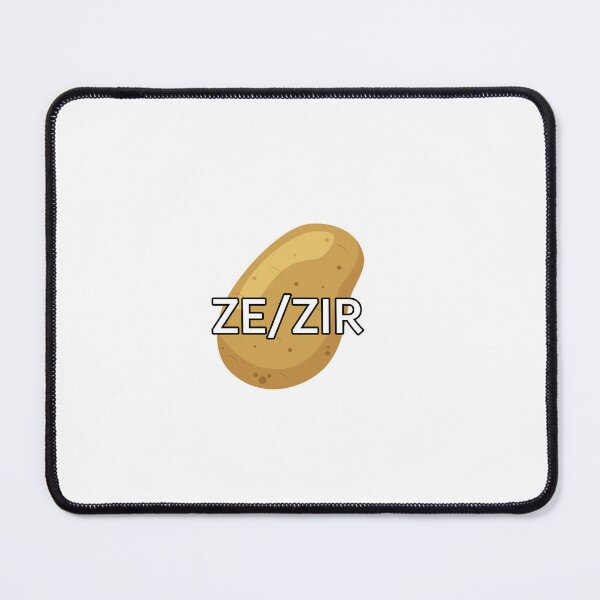 Item preview, Potato pronouns ze/zir- no flag designed and sold by CottonCandyCole.