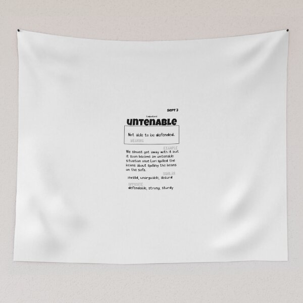 Item preview, September 3 Untenable designed and sold by Square Root of Squid.
