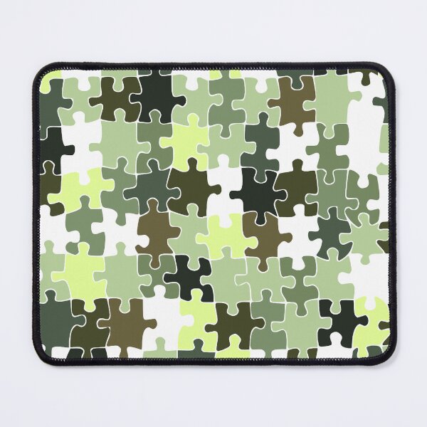 Item preview, Green jigsaw pattern design  designed and sold by TipTopTapo.