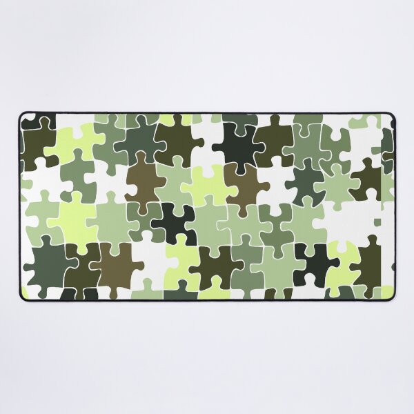 Item preview, Green jigsaw pattern design  designed and sold by TipTopTapo.