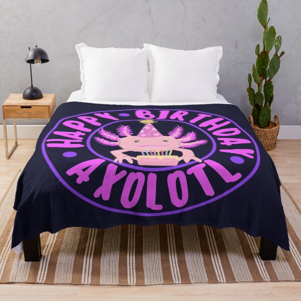 Item preview, Happy Axolotl Birthday designed and sold by BronikowskiART.