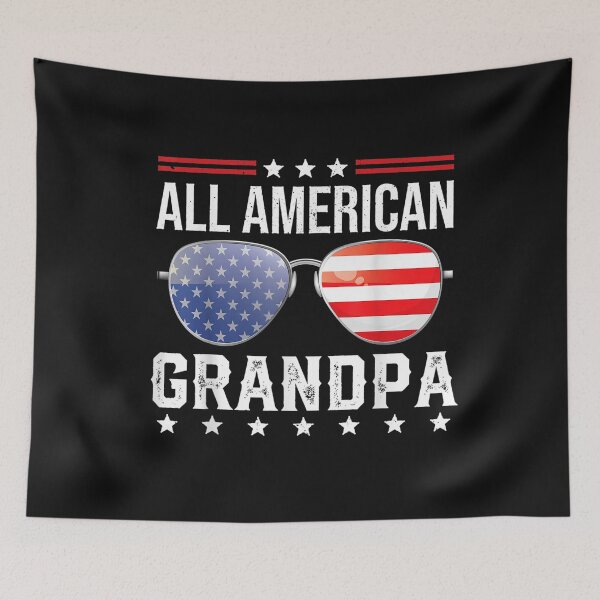 Item preview, All American Grandpa Matching Family Fourth 4th of July T-Shirt designed and sold by Tourane-Navy.