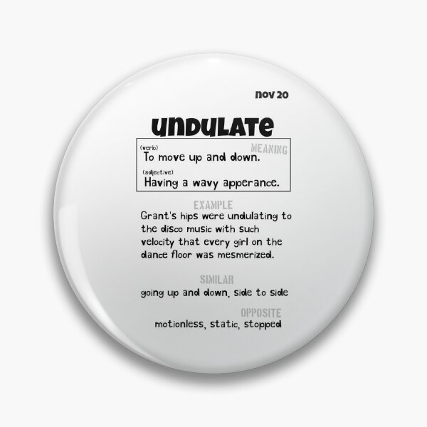 Item preview, November 20 Undulate designed and sold by Square Root of Squid.