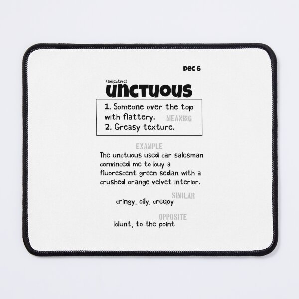 Item preview, December 6 Unctuous designed and sold by Square Root of Squid.