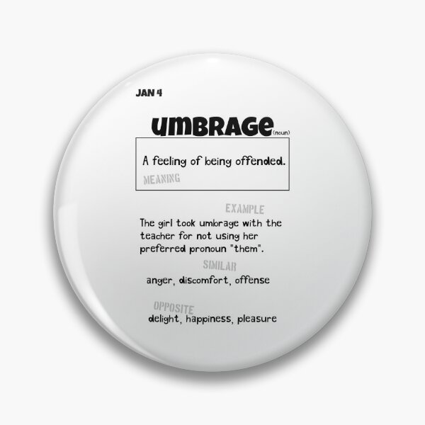 Item preview, January 4 Umbrage designed and sold by Square Root of Squid.