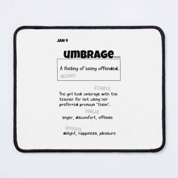 Item preview, January 4 Umbrage designed and sold by Square Root of Squid.