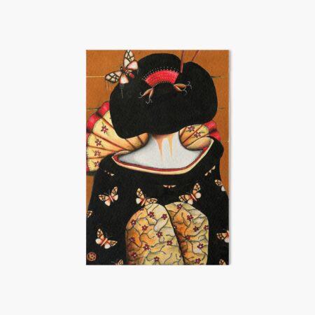 Geisha Girl Prints Art Board Print