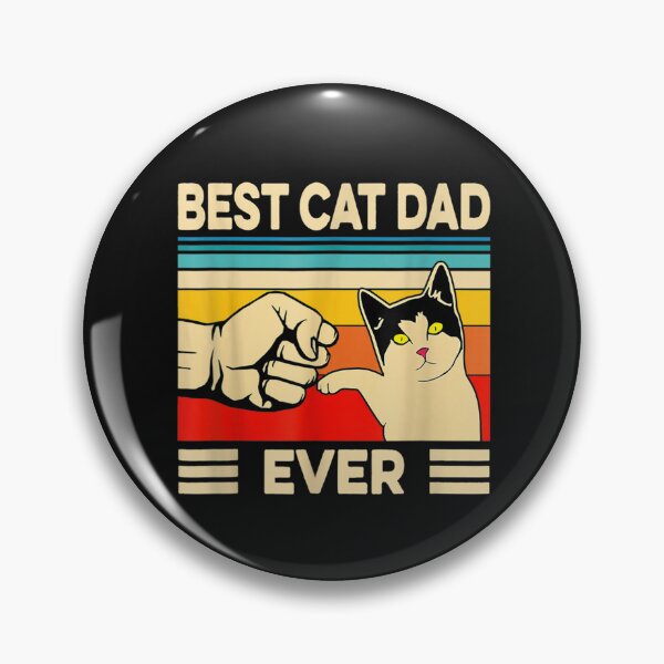 Artikelvorschau, Vintage Best Cat Dad Ever Funny Cat Daddy Father Day Gift T-Shirt entworfen und verkauft von Tourane-Navy.