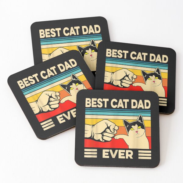 Artikelvorschau, Vintage Best Cat Dad Ever Funny Cat Daddy Father Day Gift T-Shirt entworfen und verkauft von Tourane-Navy.