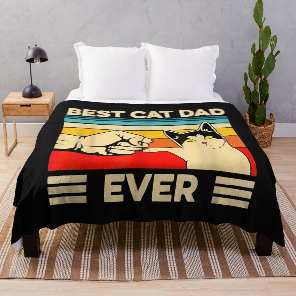 Item preview, Vintage Best Cat Dad Ever Funny Cat Daddy Father Day Gift T-Shirt designed and sold by Tourane-Navy.
