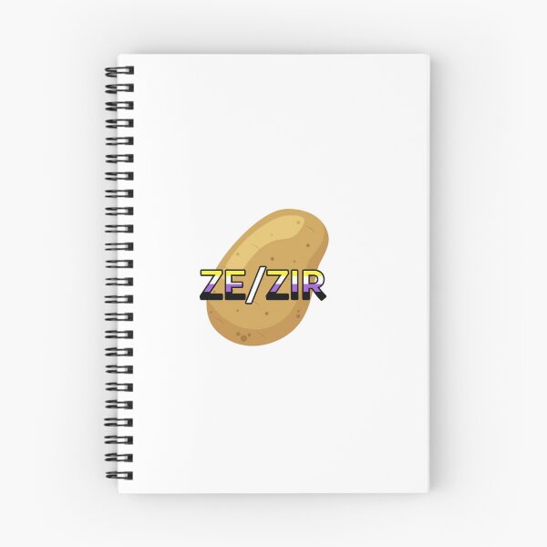 Item preview, Potato pronouns ze/zir- nonbinary flag designed and sold by CottonCandyCole.