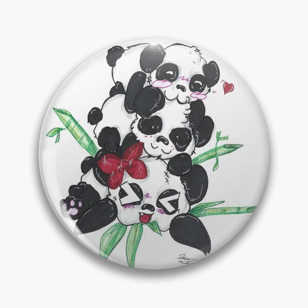 Item preview, see no evil hear no evil say no evil pandas designed and sold by Viesekaty-kat.