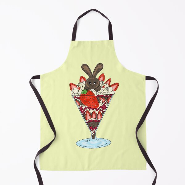 Item preview, Bunny Chocolate Cake Ice Cream With Yellow background  designed and sold by missmann.