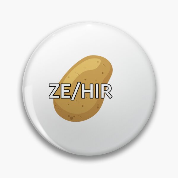 Item preview, Potato pronouns ze/hir- no flag designed and sold by CottonCandyCole.
