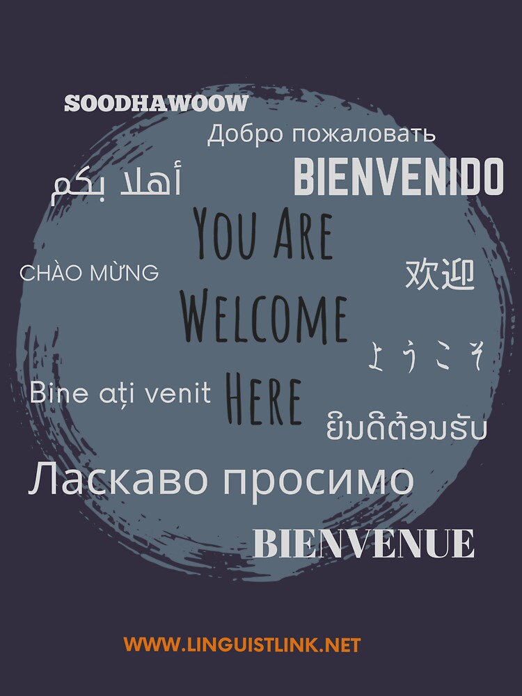 Thumbnail 5 of 5, Long Sleeve T-Shirt, You are welcome here designed and sold by Staceyjb.
