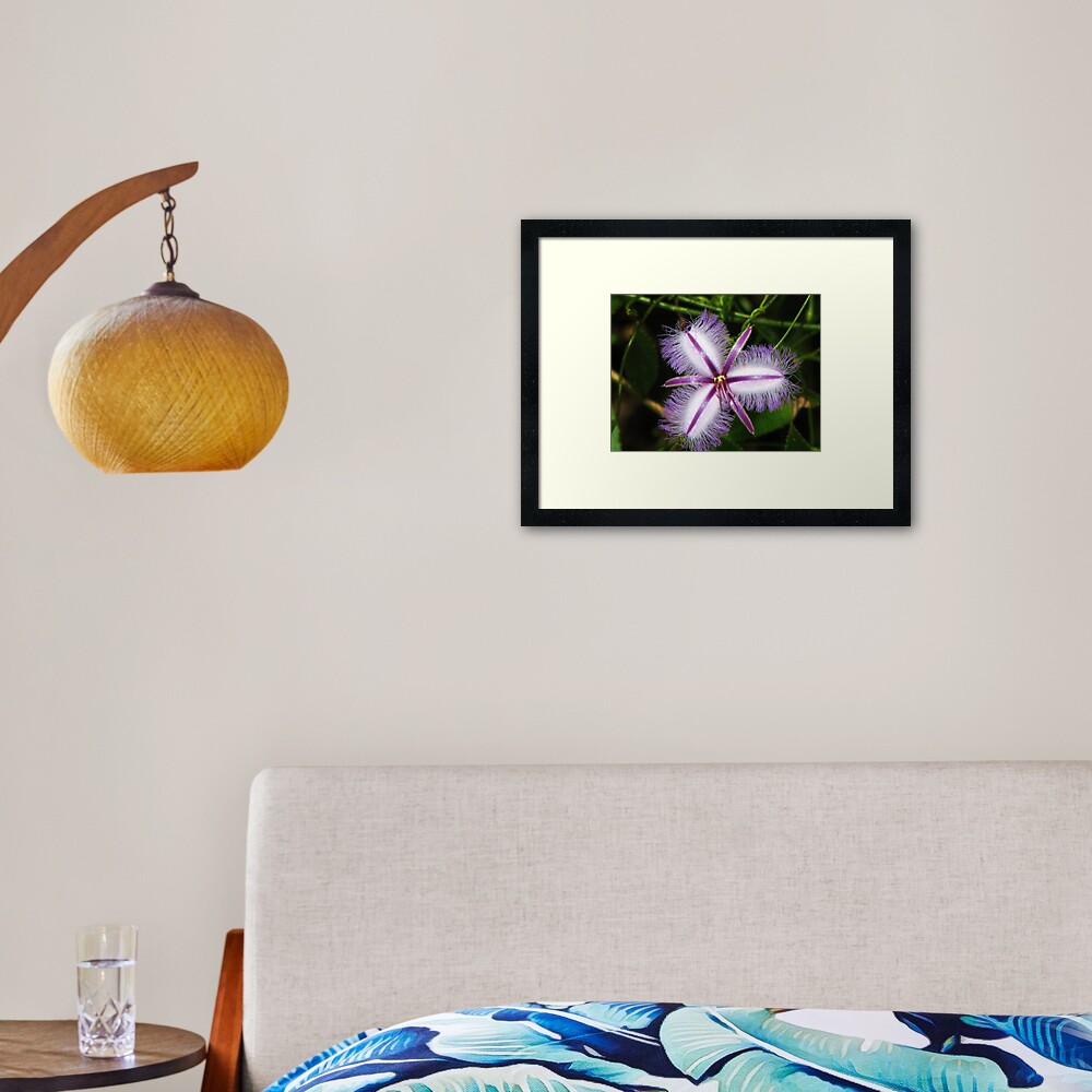 Magic Silver White Framed Art Print