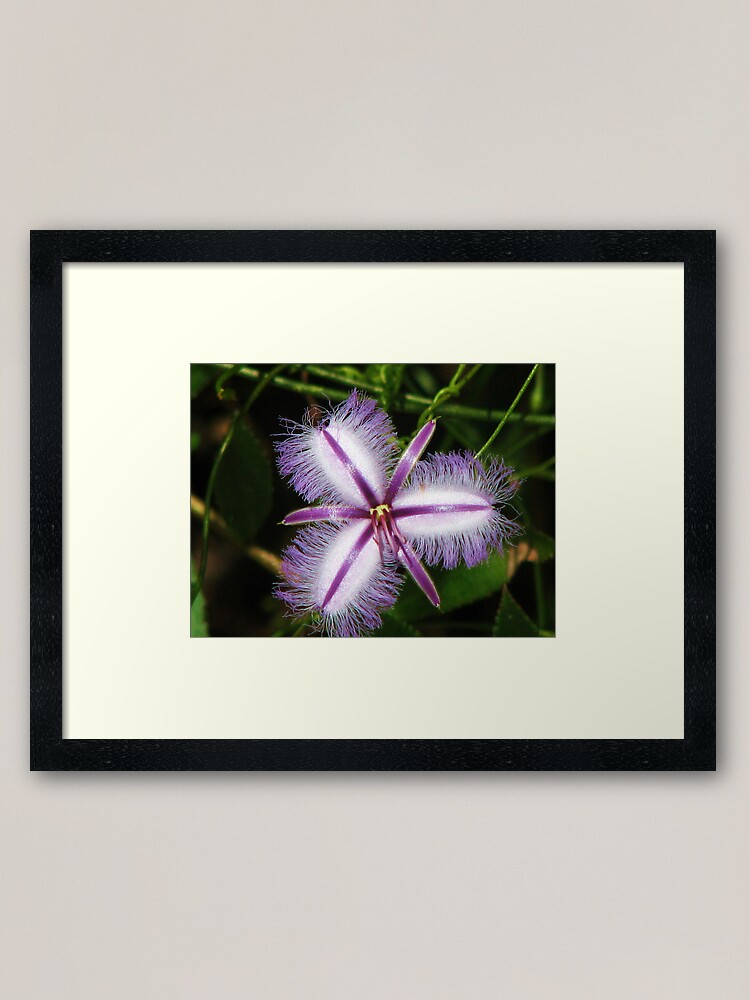 Alternate view of Magic Silver White Framed Art Print