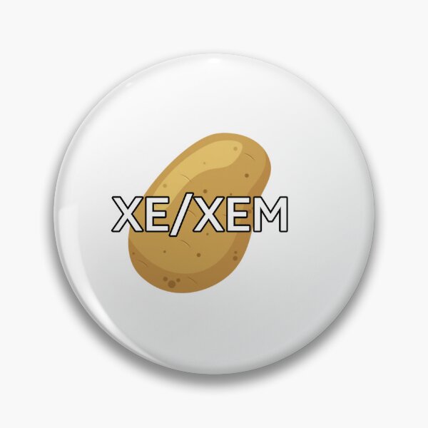 Item preview, Potato pronouns xe/xem- no flag designed and sold by CottonCandyCole.