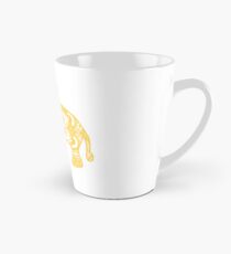 Mandala Elephant Yellow Tall Mug