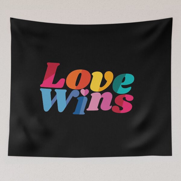 Item preview, LGBTQ Love Wins - Rainbow Flag Colors - Pride Community Design designed and sold by CamSkot.