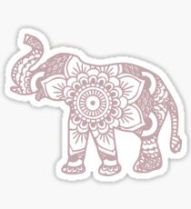 Mandala Elephant Lilac Sticker
