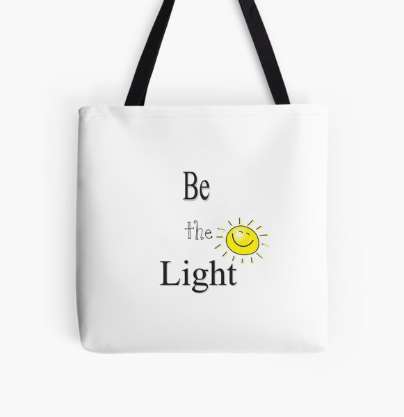 Be the Light All Over Print Tote Bag