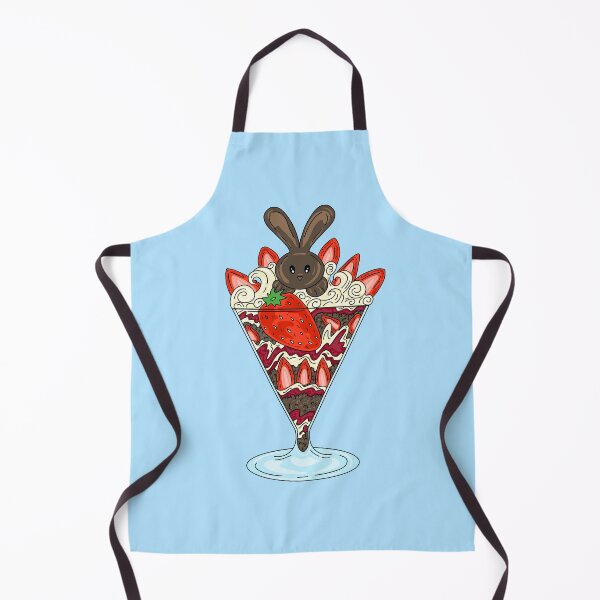 Item preview, Bunny Chocolate Cake Ice Cream With blue background  designed and sold by missmann.