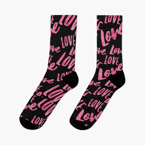 Item preview, Hot Pink LOVE Pattern On Elegant Black Background designed and sold by DEC02.
