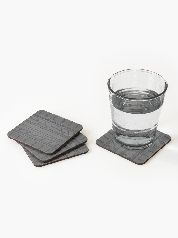 Alternate view of Race car tyre section Coasters (Set of 4)
