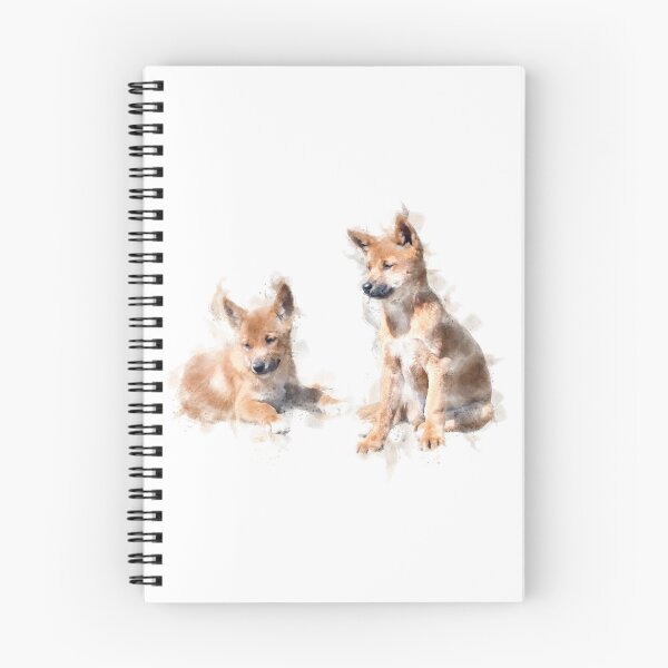 Item preview, Dingo Pups Watercolour Artwork  designed and sold by Typeglyphs.