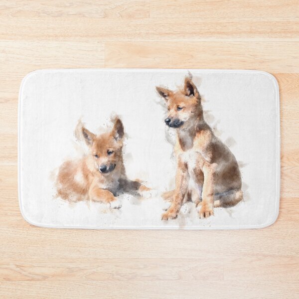 Item preview, Dingo Pups Watercolour Artwork  designed and sold by Typeglyphs.