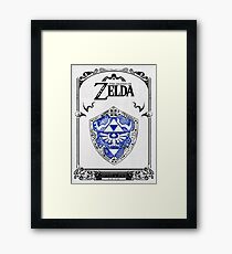 Lámina enmarcada Zelda legend - Link Shield Doodle