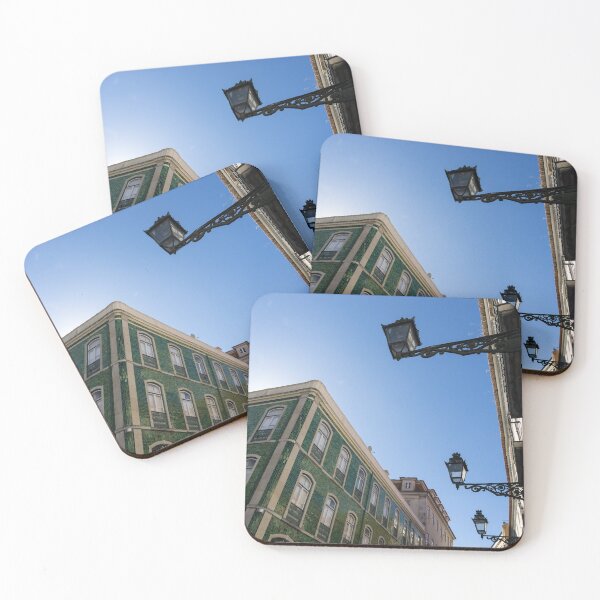 Item preview, Lisbon Architecture - Iridescent Azulejo Tiles and Antique Lanterns  designed and sold by Georgia Mizuleva.