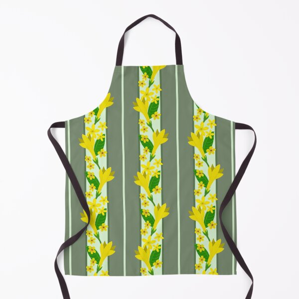 Item preview, Yellow Flowering Garden Stripe designed and sold by Colour Angel by KV.