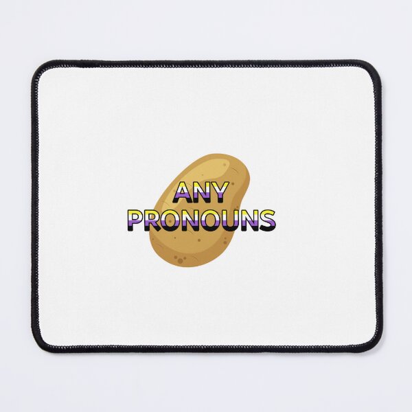 Item preview, Potato pronouns any pronouns- nonbinary flag designed and sold by CottonCandyCole.