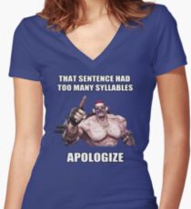 Mr.Torgue Quote Women's Fitted V-Neck T-Shirt