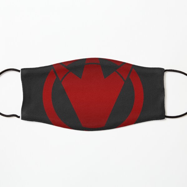 Power ranger dino thunder logo red and black. Kids Mask