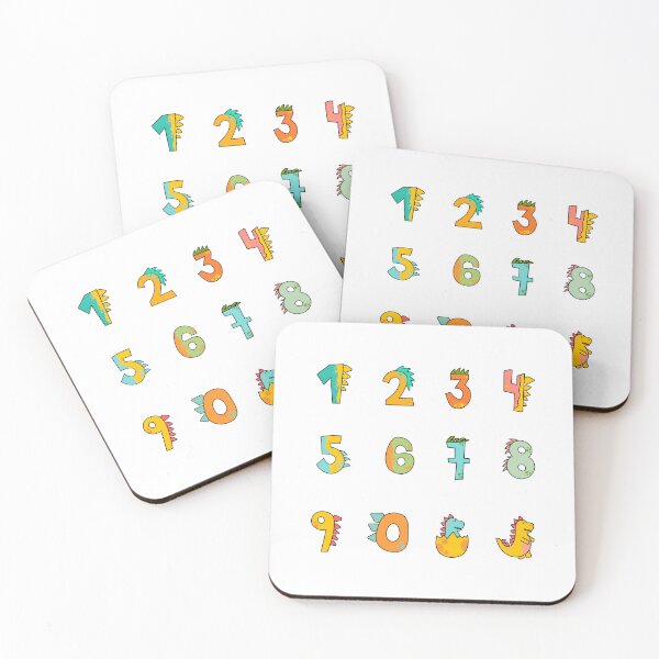 Item preview, Dinosaur Numbers for kids - cute and colorful designed and sold by CherieTree.