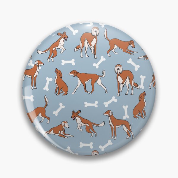 Item preview, Playing Red Saluki - Blue Background designed and sold by Lulupainting.