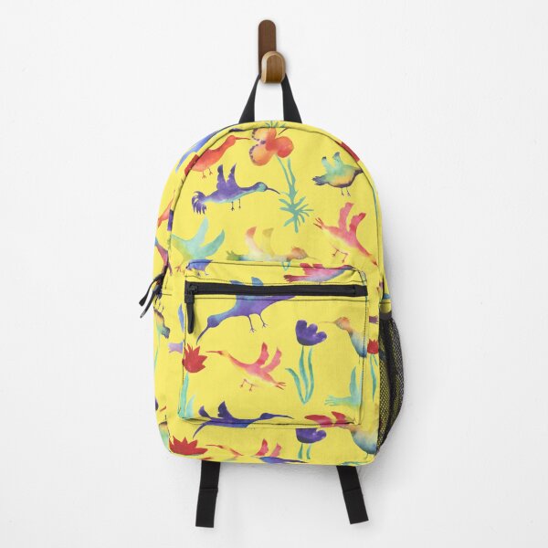 Item preview, A busy quirky bird and flower design, using bright cheerful colours designed and sold by Wonder & Whimsy.